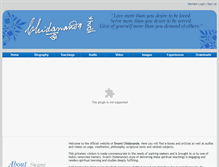 Tablet Screenshot of chidananda.org